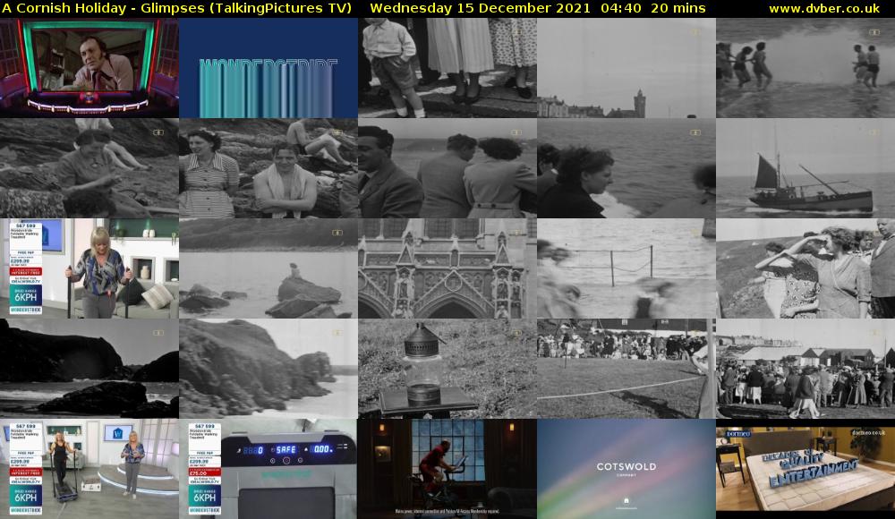 A Cornish Holiday - Glimpses (TalkingPictures TV) Wednesday 15 December 2021 04:40 - 05:00