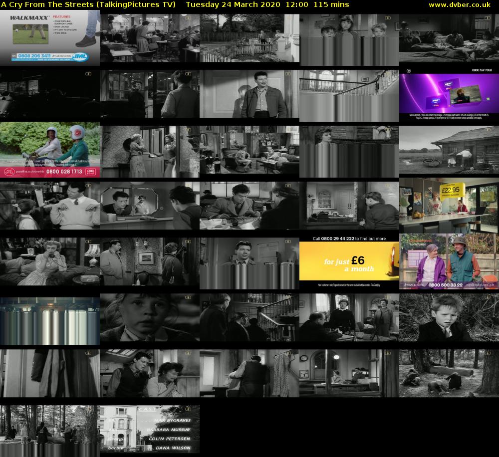 A Cry From The Streets (TalkingPictures TV) Tuesday 24 March 2020 12:00 - 13:55