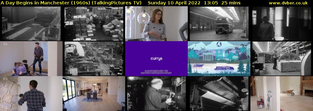 A Day Begins in Manchester (1960s) (TalkingPictures TV) Sunday 10 April 2022 13:05 - 13:30