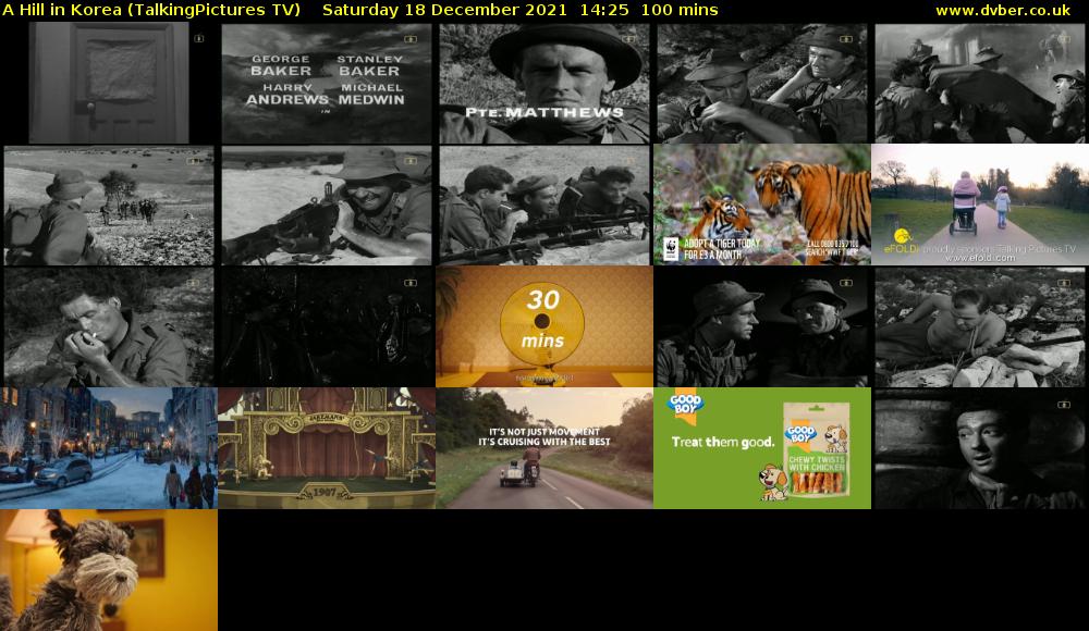 A Hill in Korea (TalkingPictures TV) Saturday 18 December 2021 14:25 - 16:05