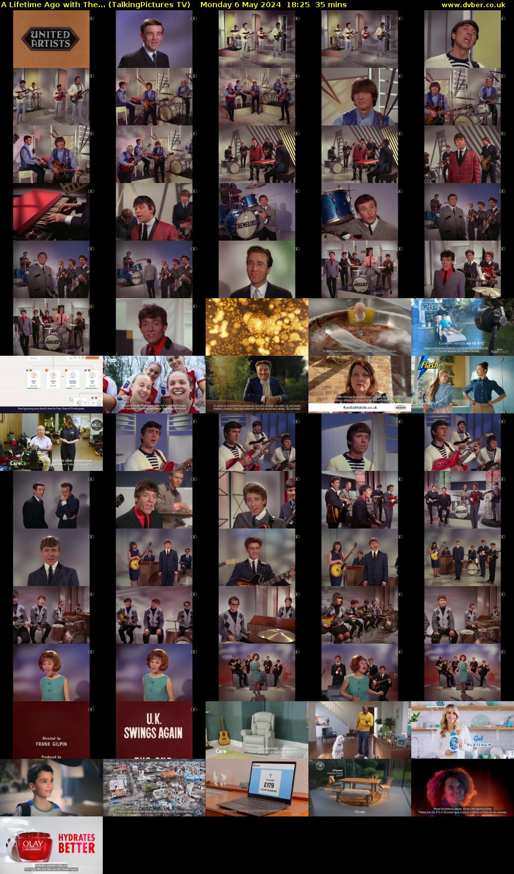 A Lifetime Ago with The... (TalkingPictures TV) Monday 6 May 2024 18:25 - 19:00
