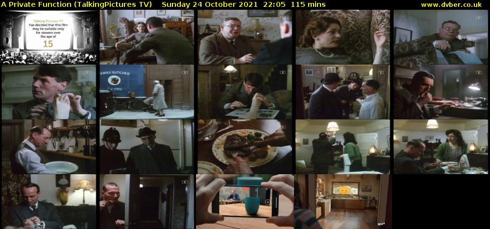 A Private Function (TalkingPictures TV) Sunday 24 October 2021 22:05 - 00:00