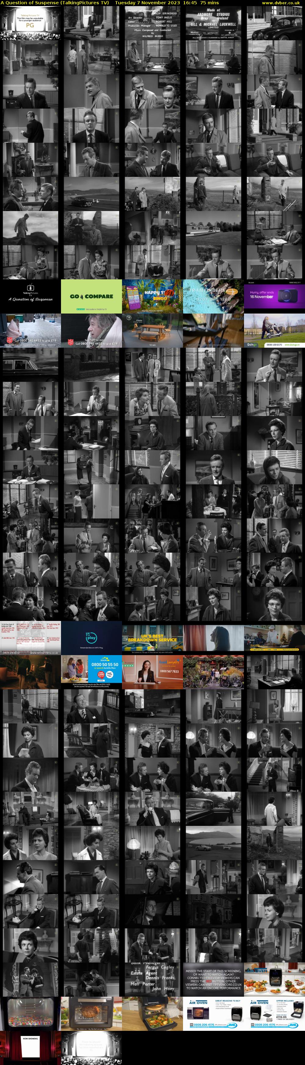 A Question of Suspense (TalkingPictures TV) Tuesday 7 November 2023 16:45 - 18:00