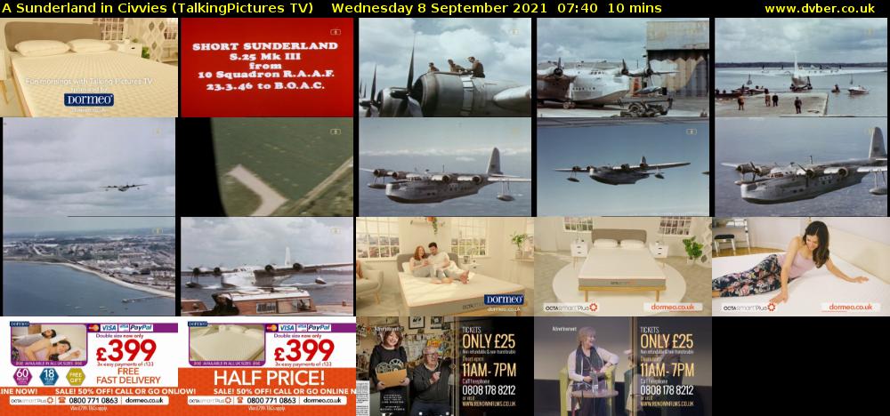 A Sunderland in Civvies (TalkingPictures TV) Wednesday 8 September 2021 07:40 - 07:50