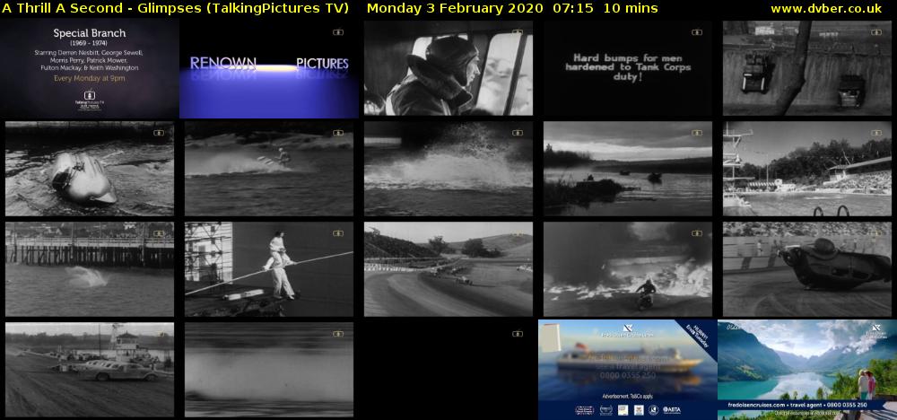A Thrill A Second - Glimpses (TalkingPictures TV) Monday 3 February 2020 07:15 - 07:25