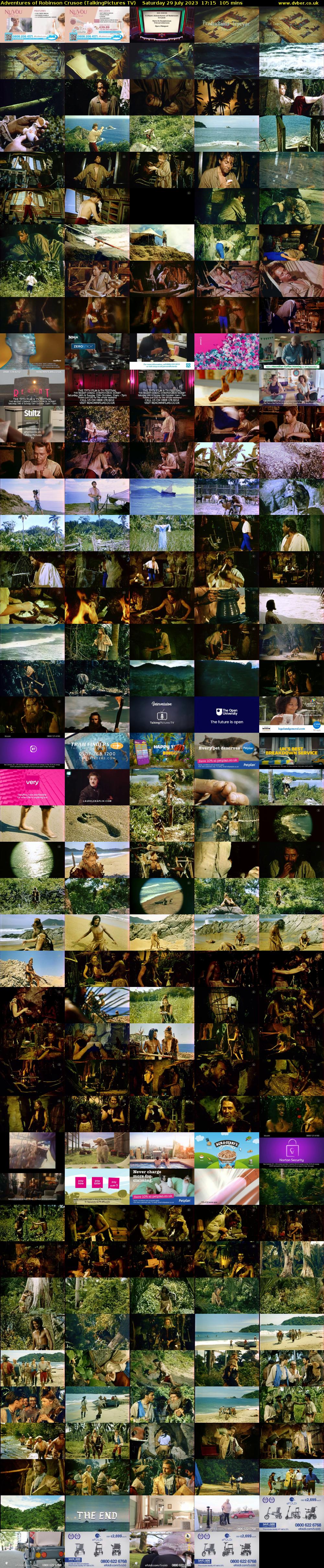 Adventures of Robinson Crusoe (TalkingPictures TV) Saturday 29 July 2023 17:15 - 19:00