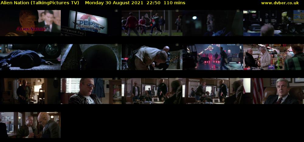 Alien Nation (TalkingPictures TV) Monday 30 August 2021 22:50 - 00:40