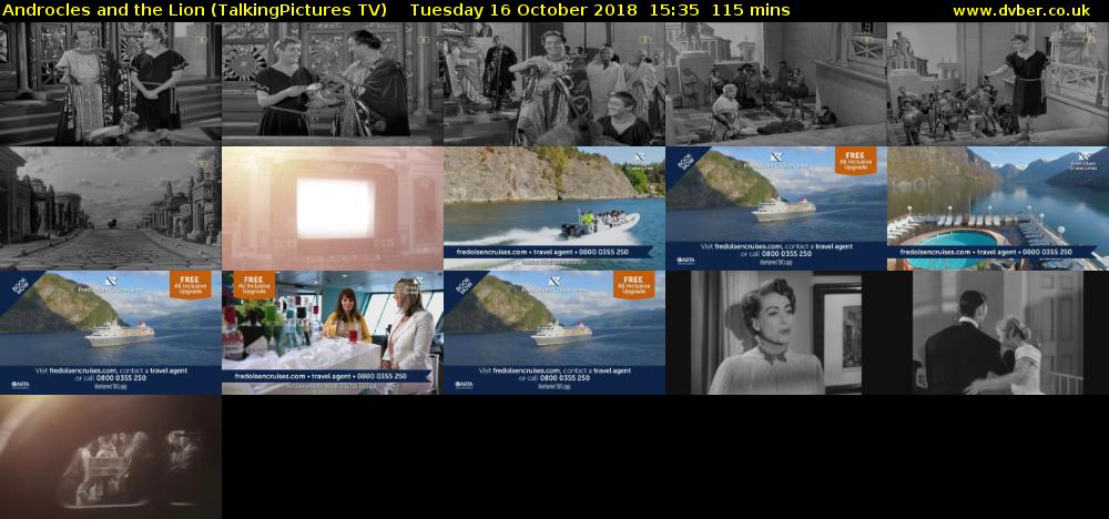 Androcles and The Lion (TalkingPictures TV) Tuesday 16 October 2018 15:35 - 17:30
