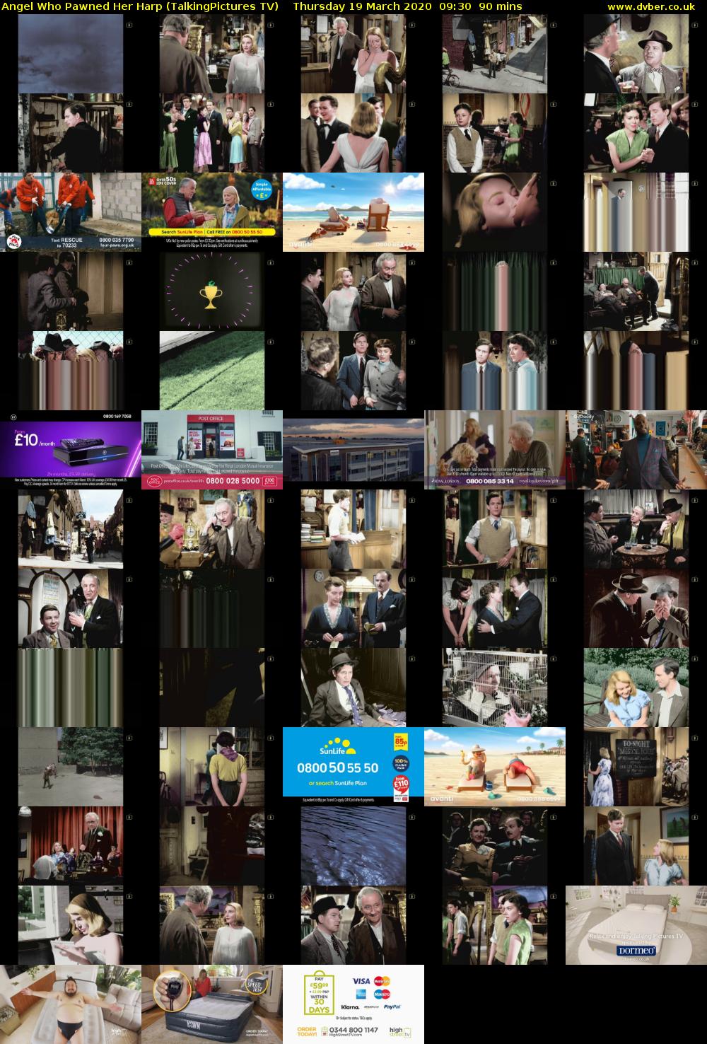 Angel Who Pawned Her Harp (TalkingPictures TV) Thursday 19 March 2020 09:30 - 11:00