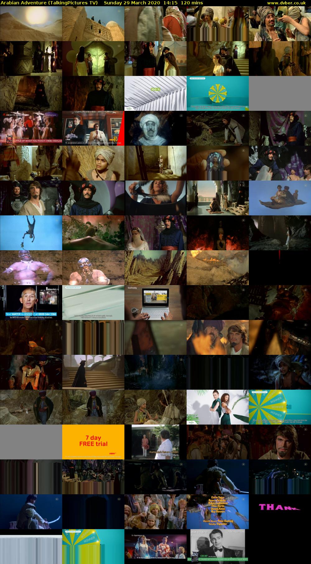 Arabian Adventure (TalkingPictures TV) Sunday 29 March 2020 14:15 - 16:15