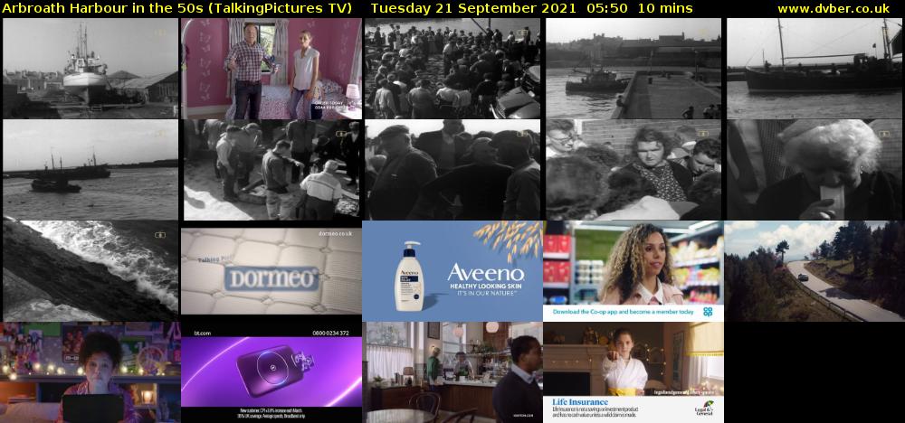 Arbroath Harbour in the 50s (TalkingPictures TV) Tuesday 21 September 2021 05:50 - 06:00