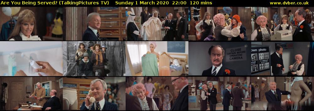 Are You Being Served? (TalkingPictures TV) Sunday 1 March 2020 22:00 - 00:00