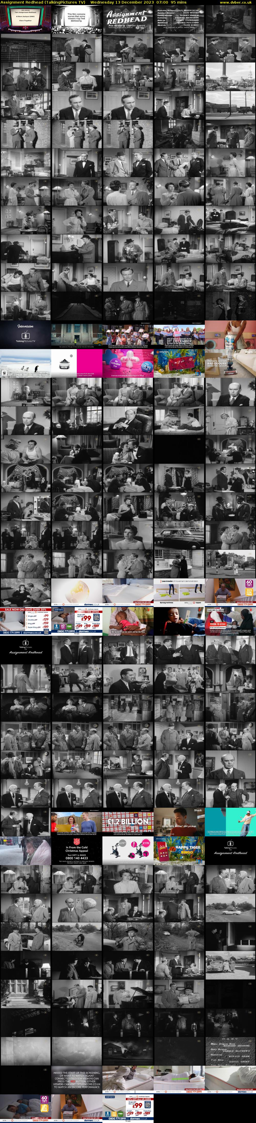 Assignment Redhead (TalkingPictures TV) Wednesday 13 December 2023 07:00 - 08:35
