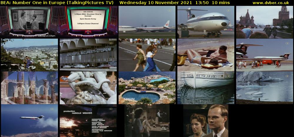 BEA: Number One in Europe (TalkingPictures TV) Wednesday 10 November 2021 13:50 - 14:00