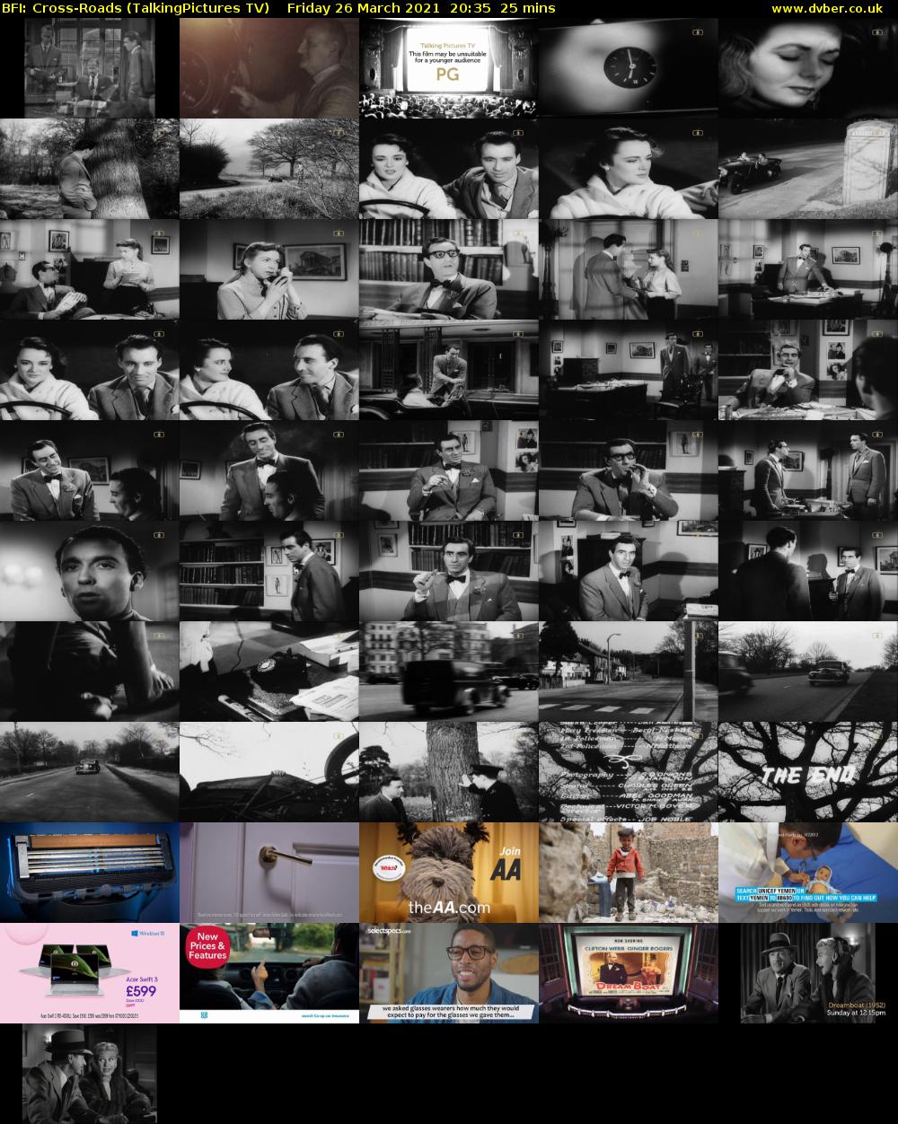 BFI: Cross-Roads (TalkingPictures TV) Friday 26 March 2021 20:35 - 21:00
