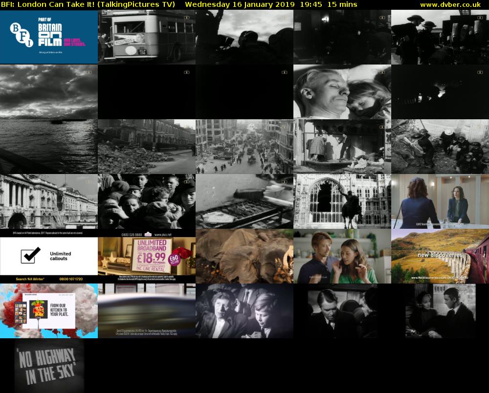 BFI: London Can Take It! (TalkingPictures TV) Wednesday 16 January 2019 19:45 - 20:00