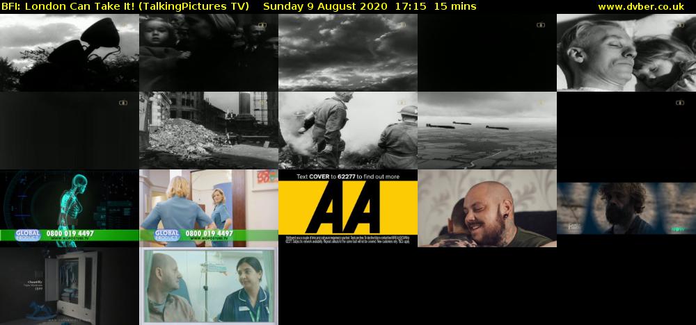 BFI: London Can Take It! (TalkingPictures TV) Sunday 9 August 2020 17:15 - 17:30