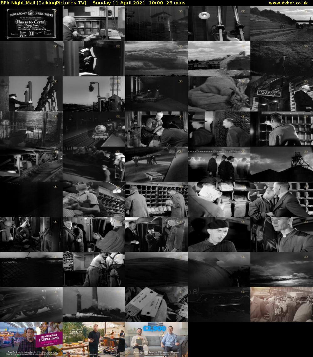 BFI: Night Mail (TalkingPictures TV) Sunday 11 April 2021 10:00 - 10:25