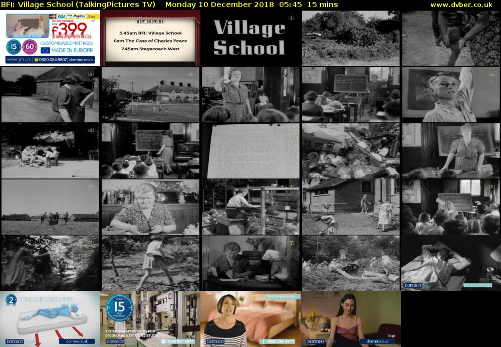 BFI: Village School (TalkingPictures TV) Monday 10 December 2018 05:45 - 06:00