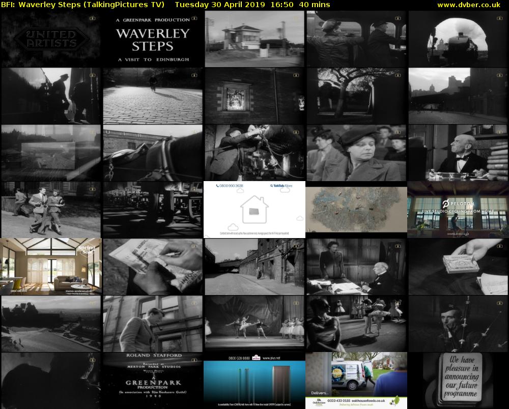 BFI: Waverley Steps (TalkingPictures TV) Tuesday 30 April 2019 16:50 - 17:30