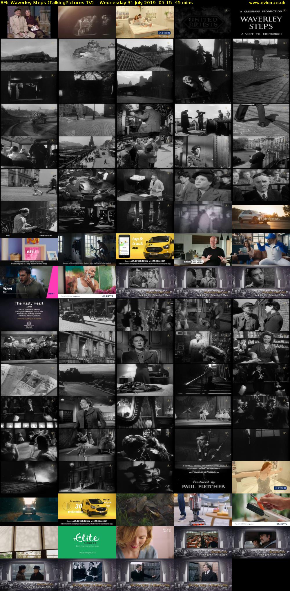 BFI: Waverley Steps (TalkingPictures TV) Wednesday 31 July 2019 05:15 - 06:00