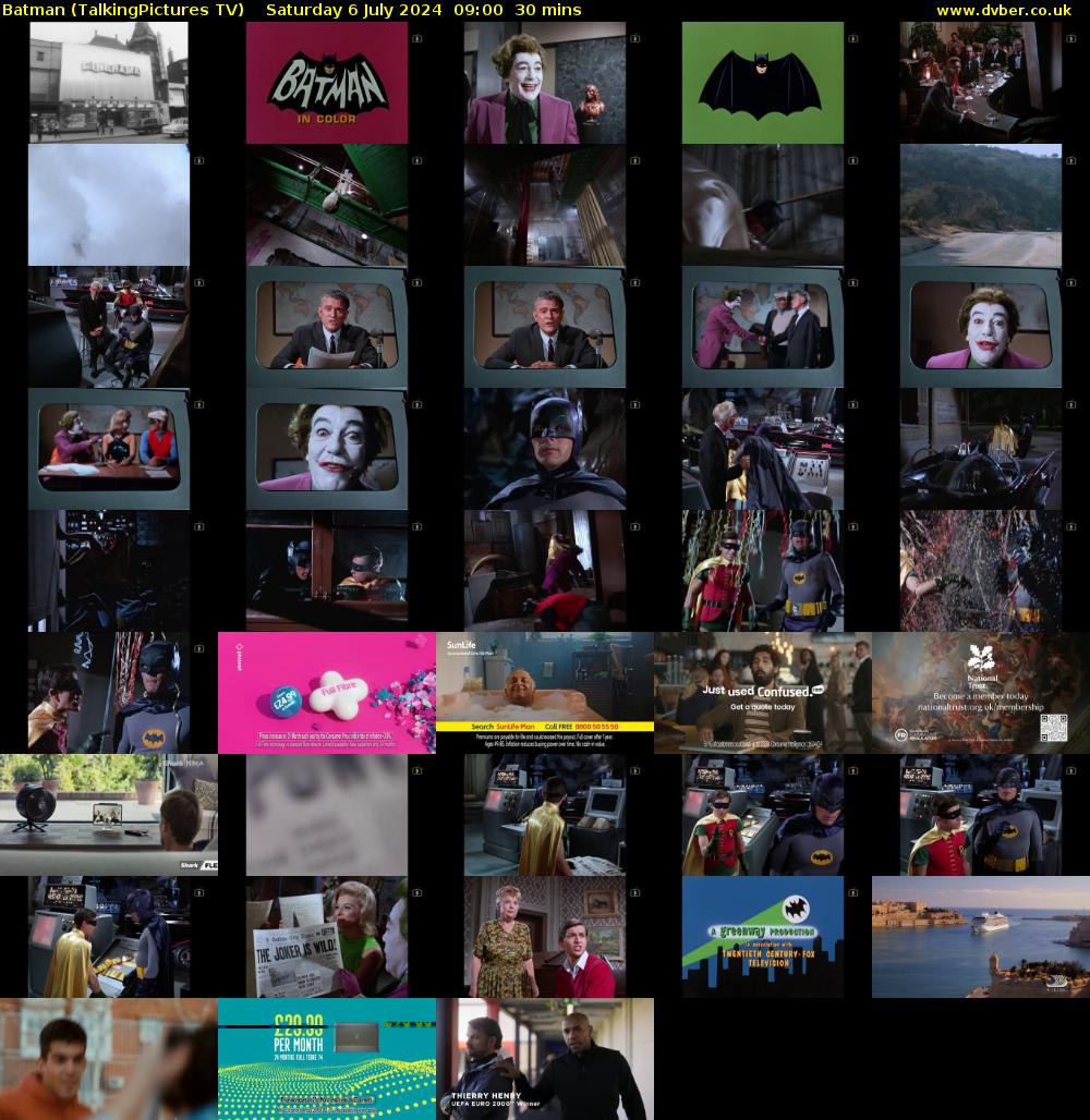 Batman (TalkingPictures TV) Saturday 6 July 2024 09:00 - 09:30