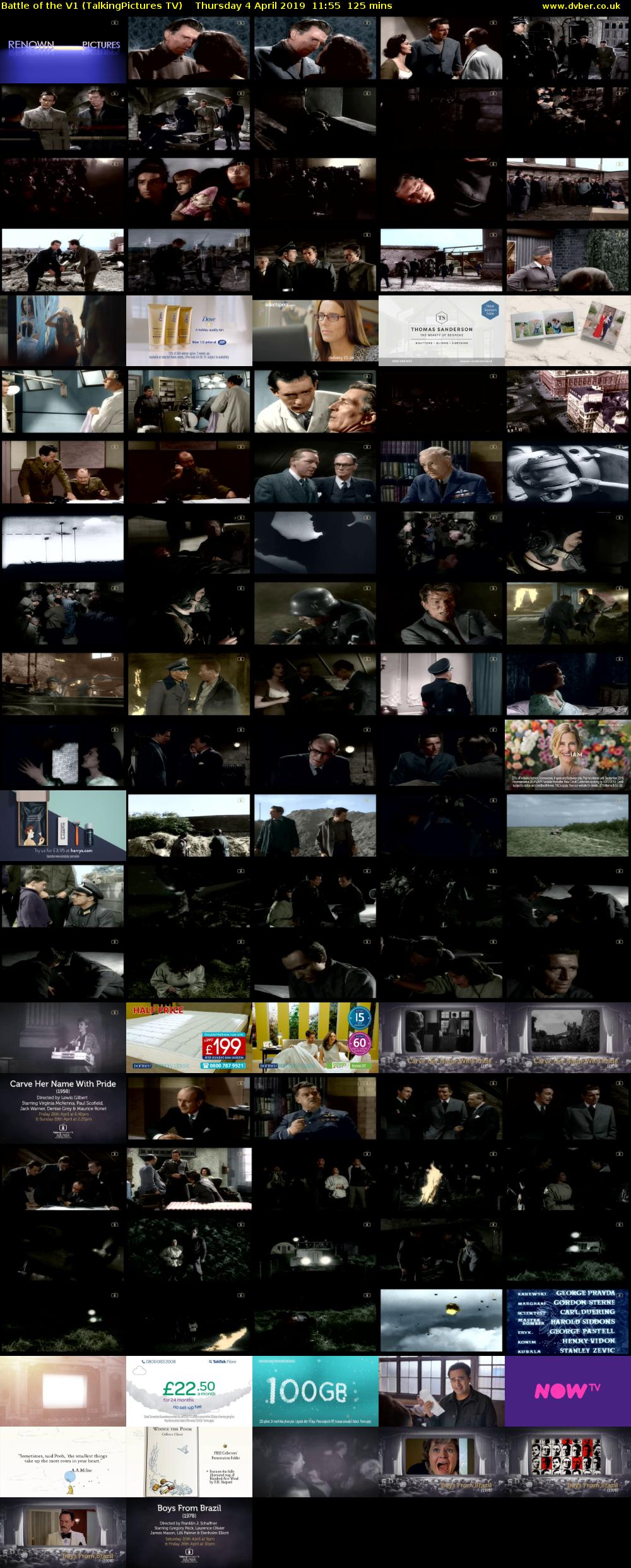 Battle of the V1 (TalkingPictures TV) Thursday 4 April 2019 11:55 - 14:00