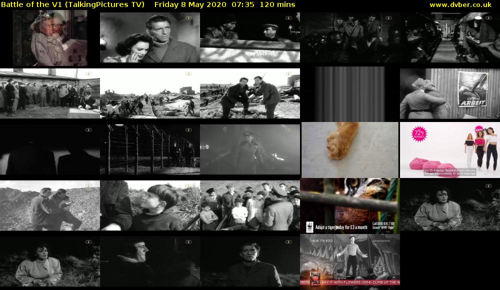 Battle of the V1 (TalkingPictures TV) Friday 8 May 2020 07:35 - 09:35