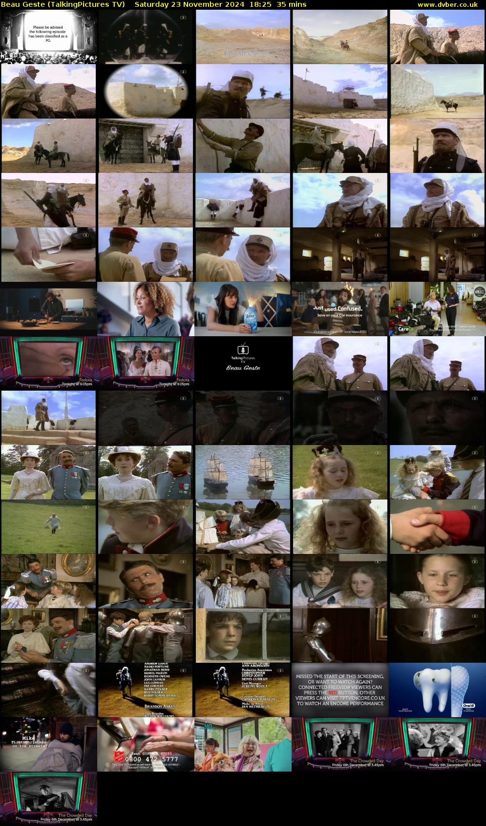 Beau Geste (TalkingPictures TV) Saturday 23 November 2024 18:25 - 19:00