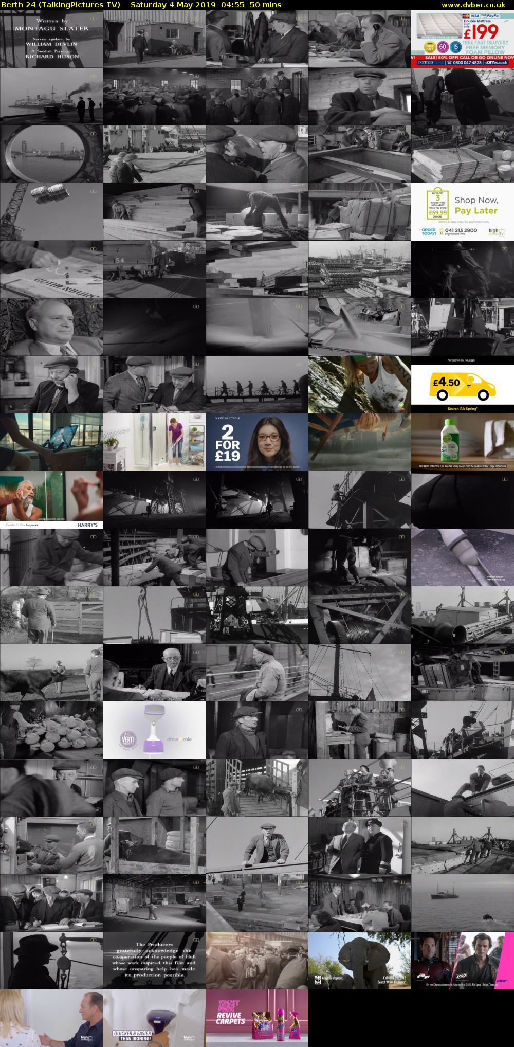 Berth 24 (TalkingPictures TV) Saturday 4 May 2019 04:55 - 05:45