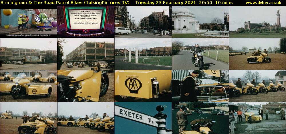 Birmingham & The Road Patrol Bikes (TalkingPictures TV) Tuesday 23 February 2021 20:50 - 21:00