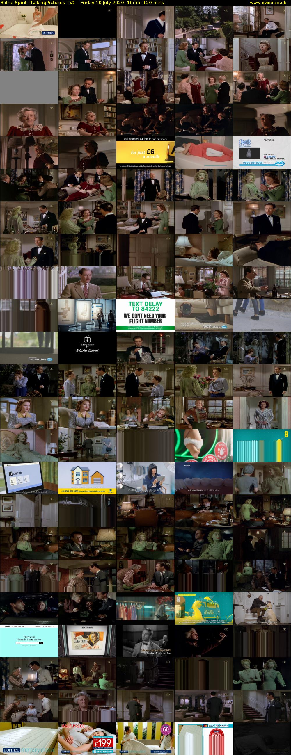 Blithe Spirit (TalkingPictures TV) Friday 10 July 2020 16:55 - 18:55