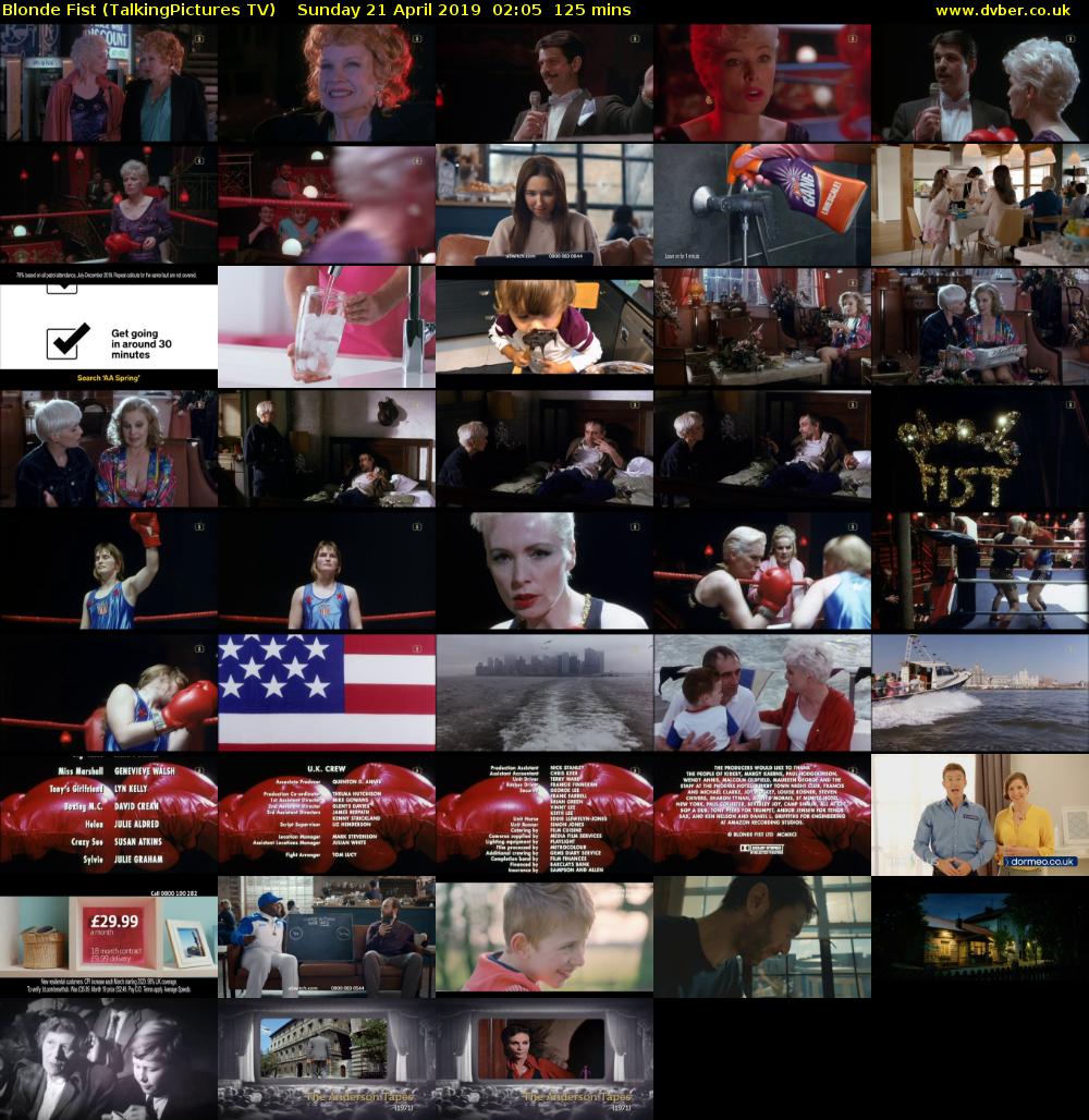Blonde Fist (TalkingPictures TV) Sunday 21 April 2019 02:05 - 04:10