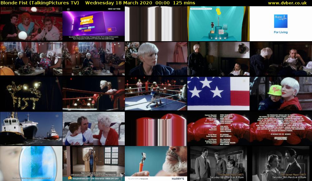 Blonde Fist (TalkingPictures TV) Wednesday 18 March 2020 00:00 - 02:05