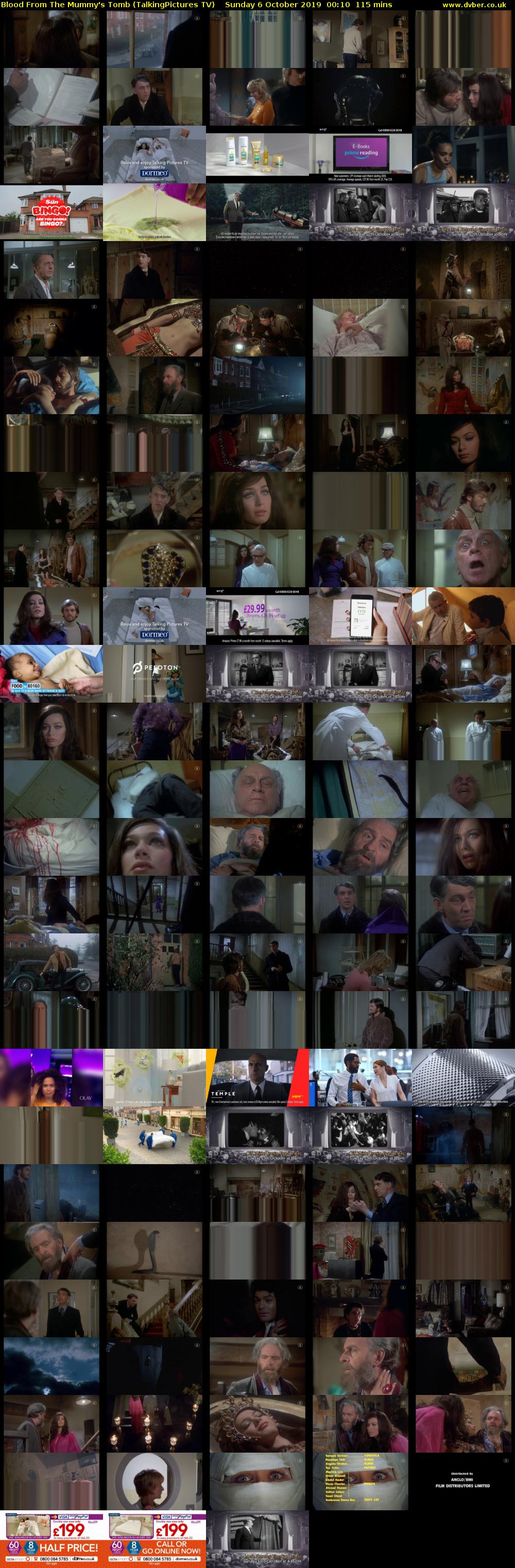 Blood From The Mummy's Tomb (TalkingPictures TV) Sunday 6 October 2019 00:10 - 02:05