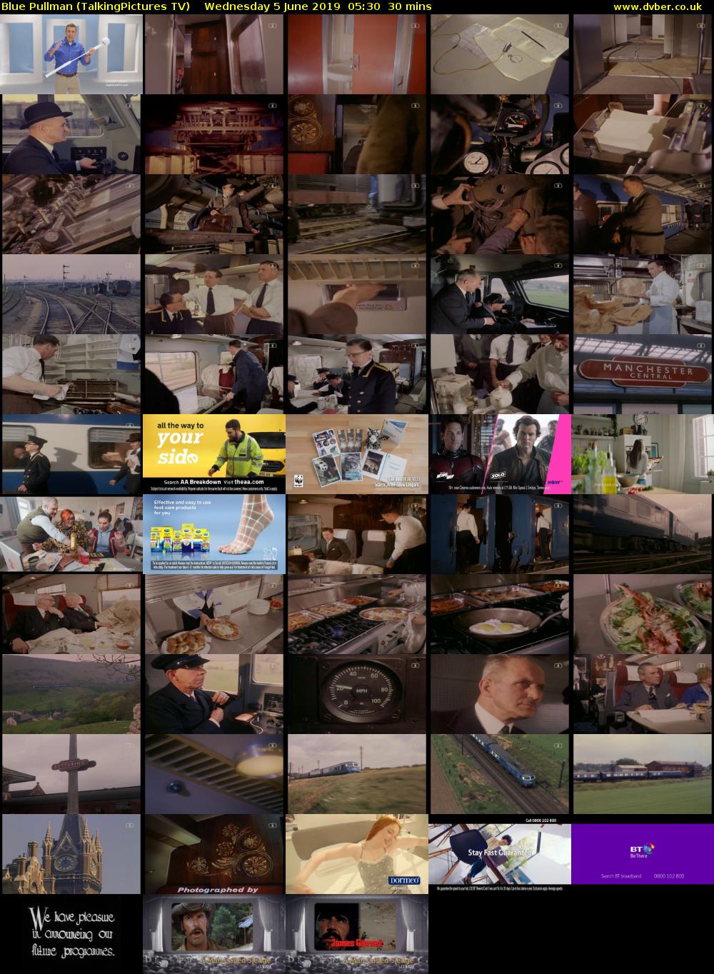 Blue Pullman (TalkingPictures TV) Wednesday 5 June 2019 05:30 - 06:00