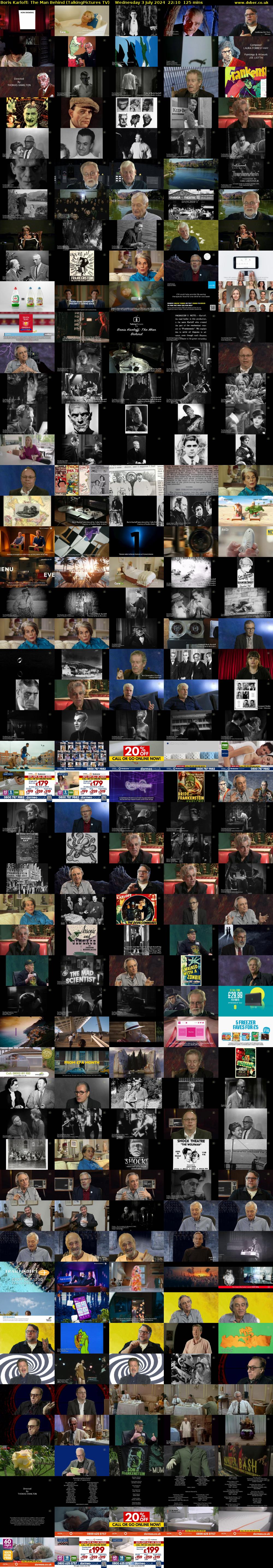 Boris Karloff: The Man Behind (TalkingPictures TV) Wednesday 3 July 2024 22:10 - 00:15