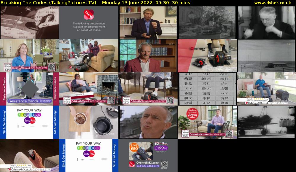 Breaking The Codes (TalkingPictures TV) Monday 13 June 2022 05:30 - 06:00