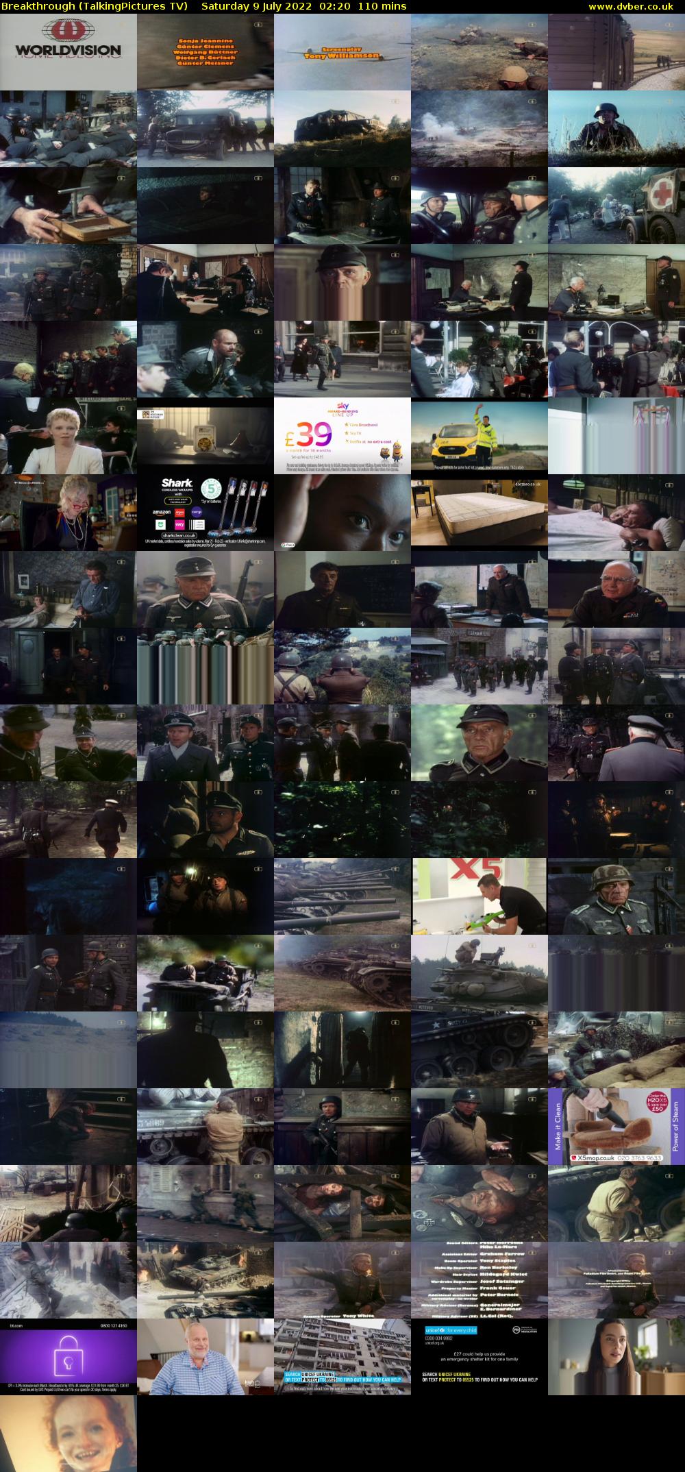 Breakthrough (TalkingPictures TV) Saturday 9 July 2022 02:20 - 04:10