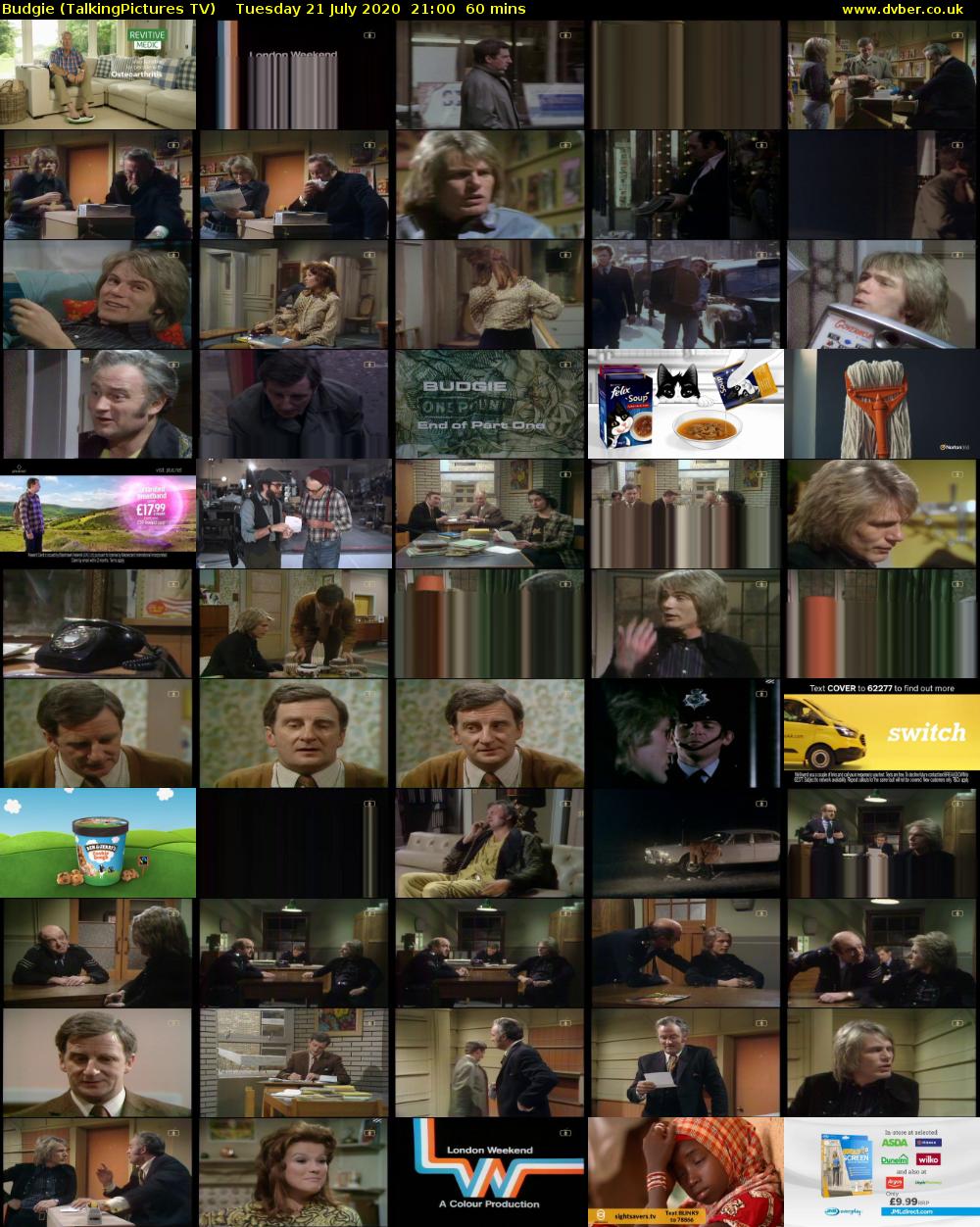 Budgie (TalkingPictures TV) Tuesday 21 July 2020 21:00 - 22:00