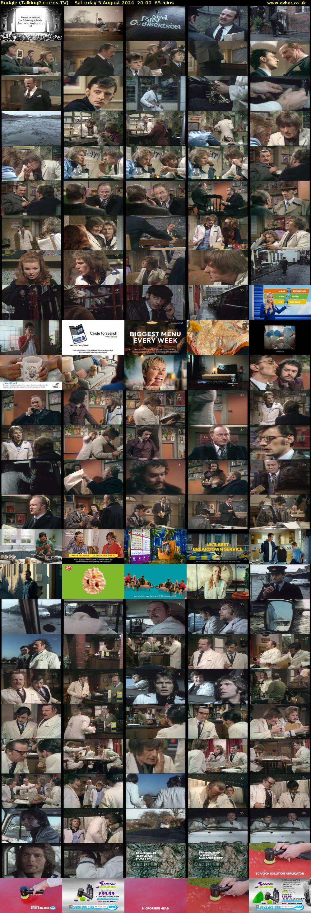 Budgie (TalkingPictures TV) Saturday 3 August 2024 20:00 - 21:05