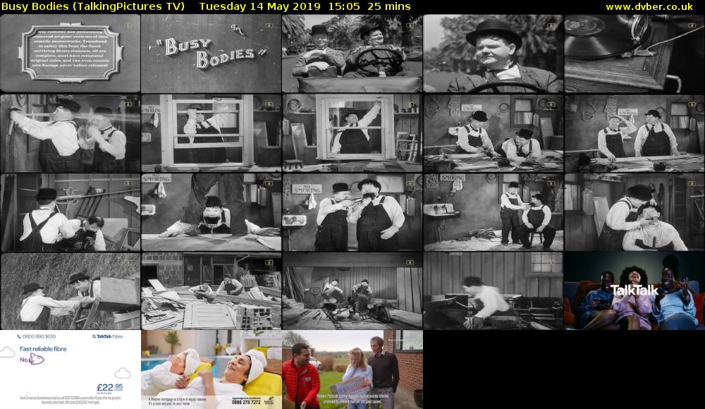 Busy Bodies (TalkingPictures TV) Tuesday 14 May 2019 15:05 - 15:30