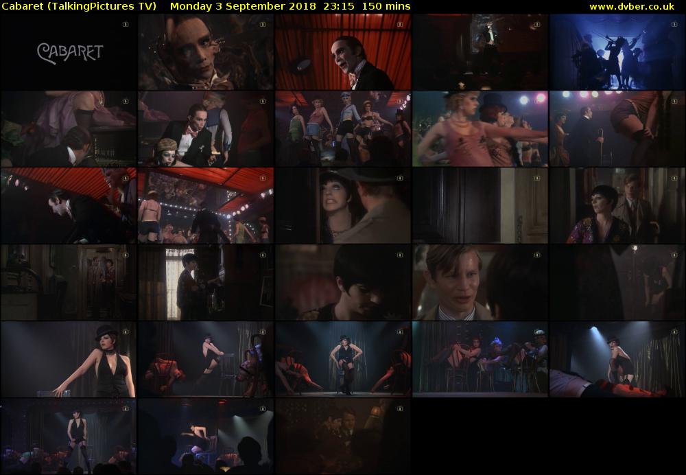 Cabaret (TalkingPictures TV) Monday 3 September 2018 23:15 - 01:45