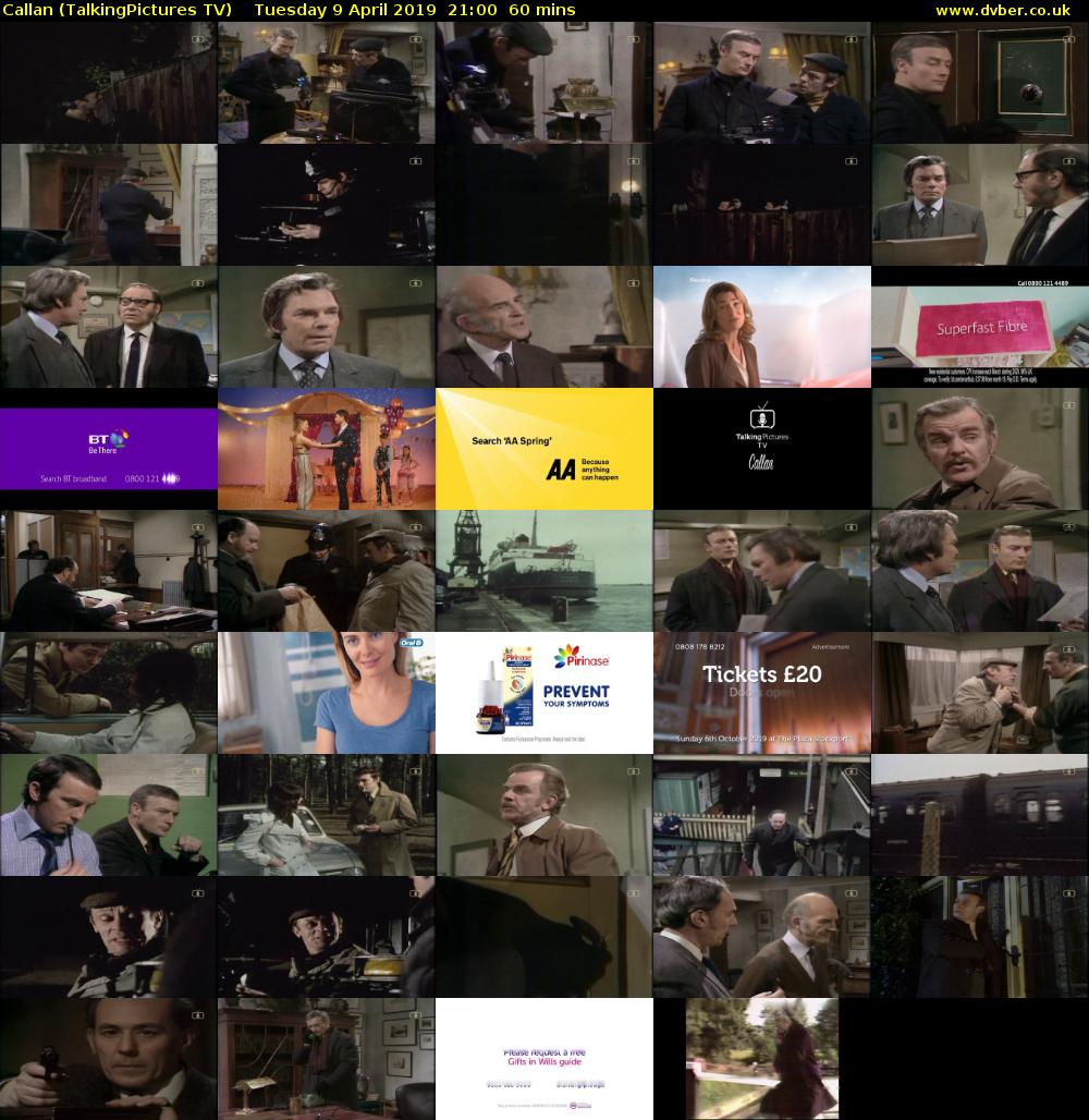 Callan (TalkingPictures TV) Tuesday 9 April 2019 21:00 - 22:00