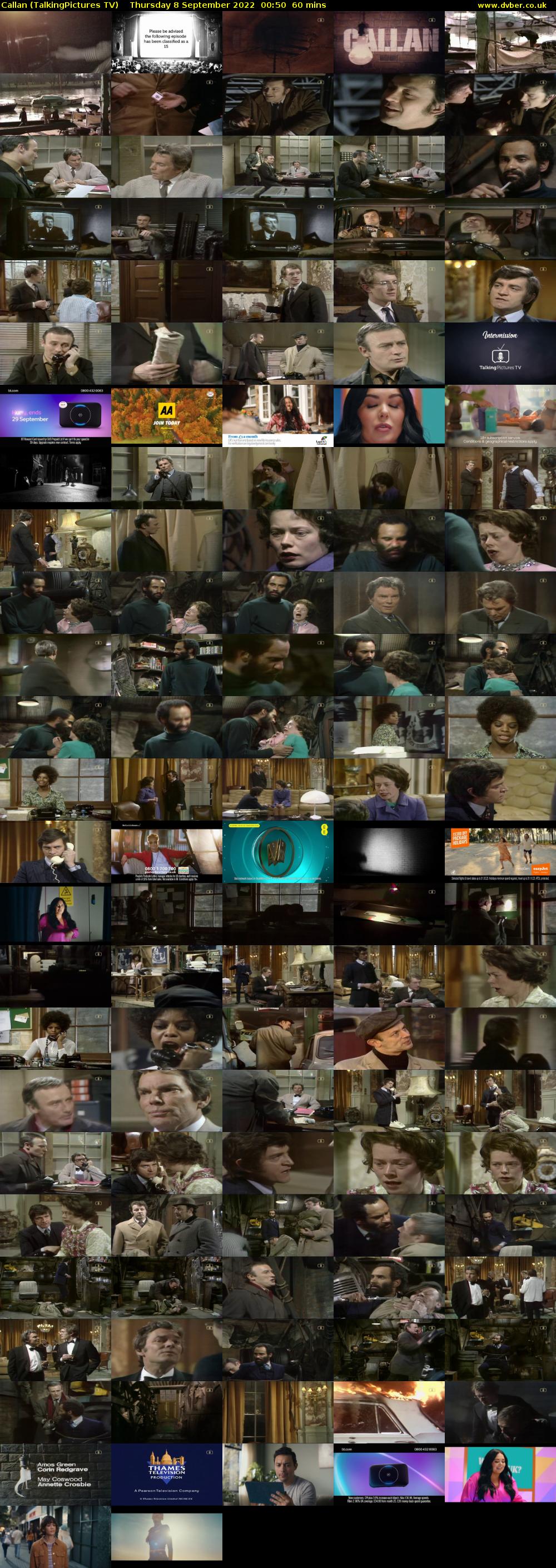 Callan (TalkingPictures TV) Thursday 8 September 2022 00:50 - 01:50