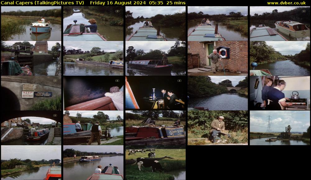Canal Capers (TalkingPictures TV) Friday 16 August 2024 05:35 - 06:00