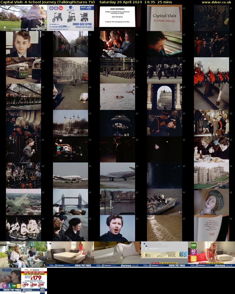 Capital Visit: A School Journey (TalkingPictures TV) Saturday 20 April 2024 14:35 - 15:00
