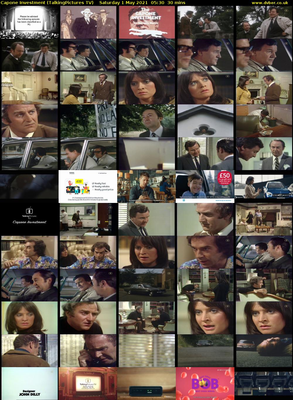 Capone Investment (TalkingPictures TV) Saturday 1 May 2021 05:30 - 06:00