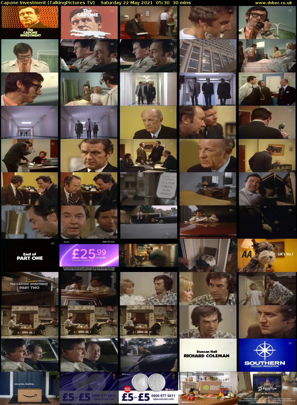 Capone Investment (TalkingPictures TV) Saturday 22 May 2021 05:30 - 06:00