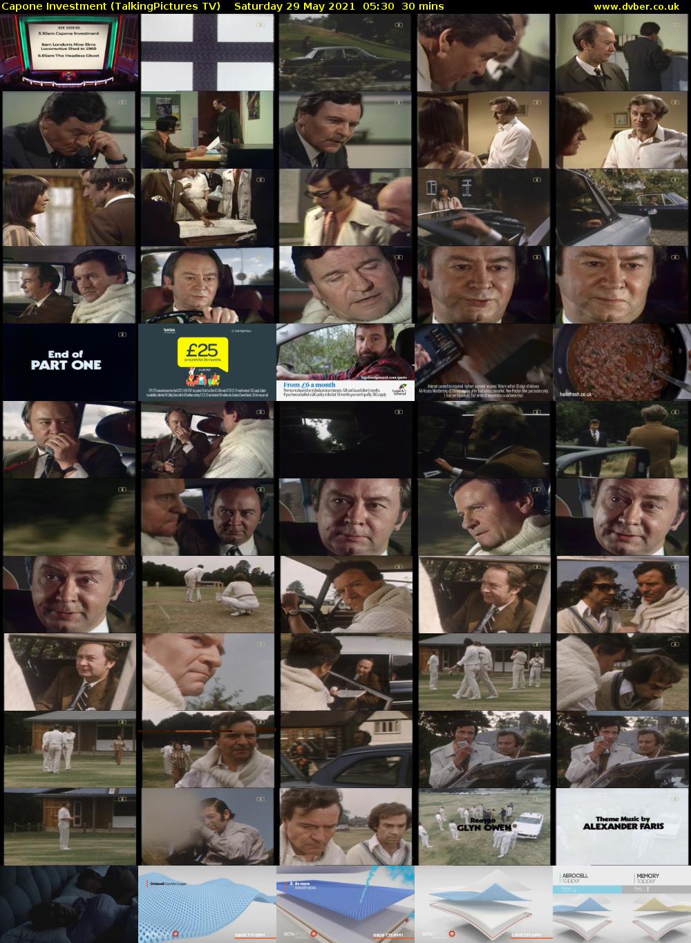 Capone Investment (TalkingPictures TV) Saturday 29 May 2021 05:30 - 06:00
